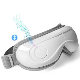 Eye Massager with Heat, Heated Eye Massage Mask with 5 Modes and Bluetooth Music, 180° Foldable Eye Care Massager for Migraines, Eye Strain (Color: White, Control Type: Push-button) Eye Massager with Heat, Heated Eye Massage Mask with 5 Modes and Bluetooth Music, 180° Foldable Eye Care Massager for Migraines, Eye Strain (Color: White, Control Type: Push-button)